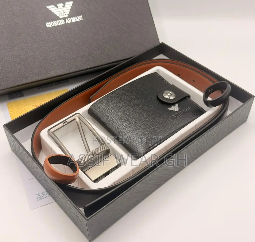 Quality Armani Belt and Wallet