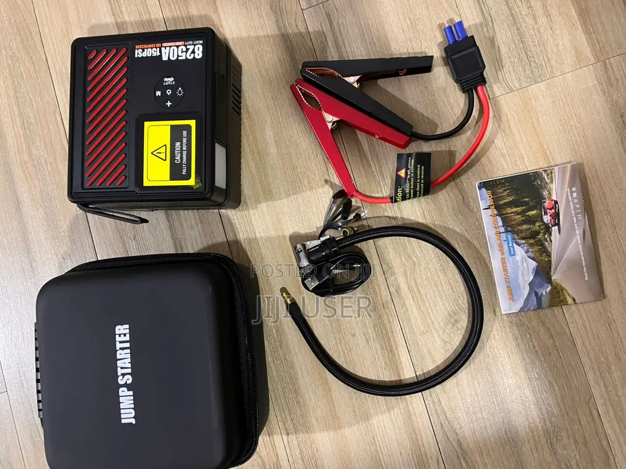 Car Jump Starter Tyre Inflator (Portable Emergency Kit)