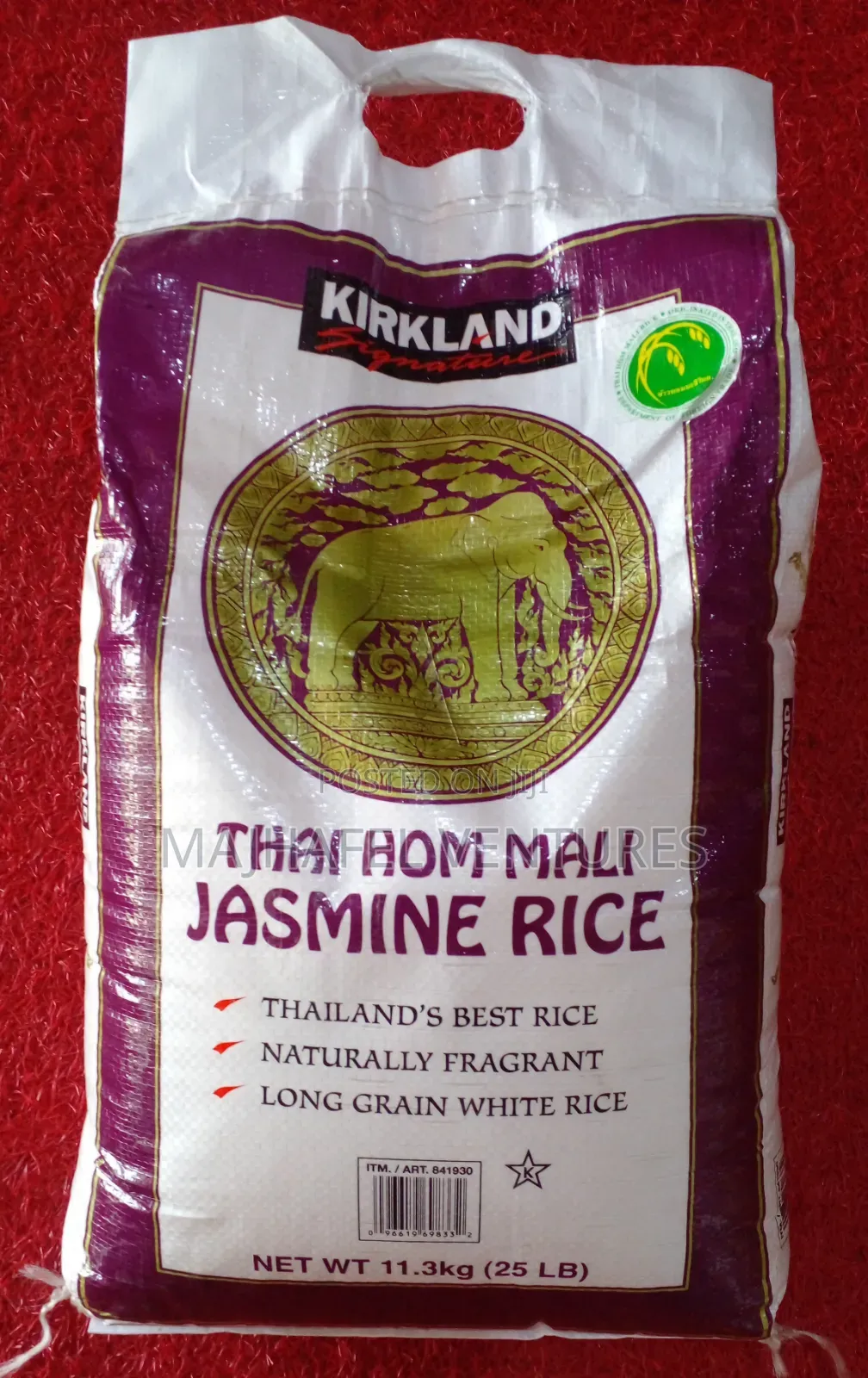 Kirkland Signature Thai Hom Mali Jasmine Rice, 11.3kg (25 Lb)