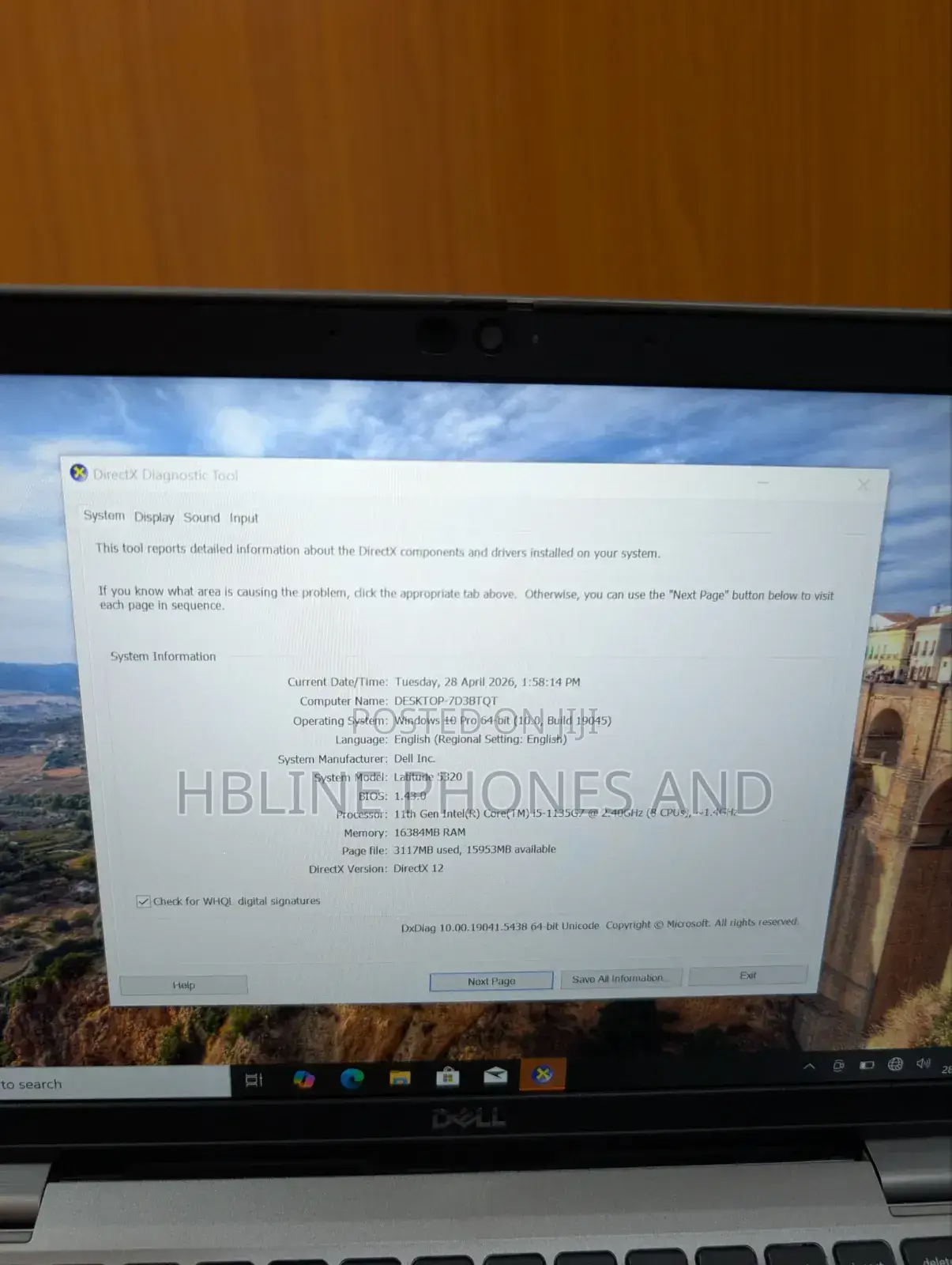 New Laptop Dell Latitude 5320 16GB Intel Core i5 SSD 256GB