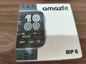 Amazfit Bip 6 Smart Watch + 2 Screen Protectors 3 Extra Straps