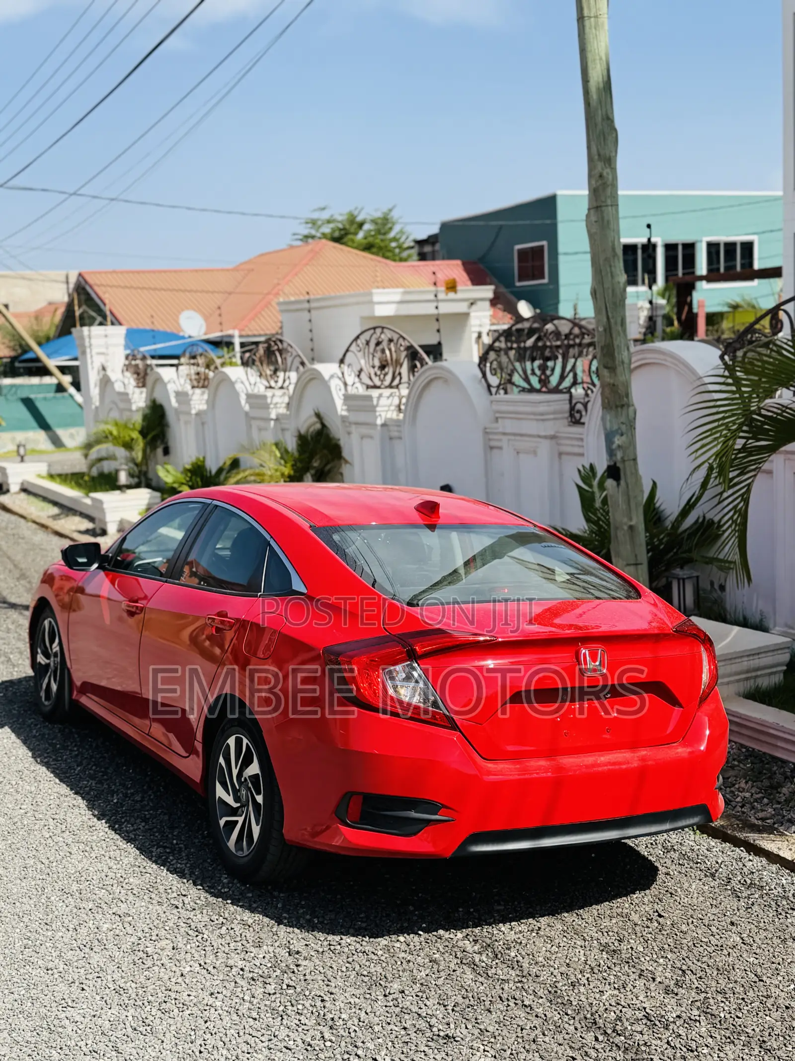 Honda Civic EX 4dr Sedan (2.0L 4cyl) 2017 Red