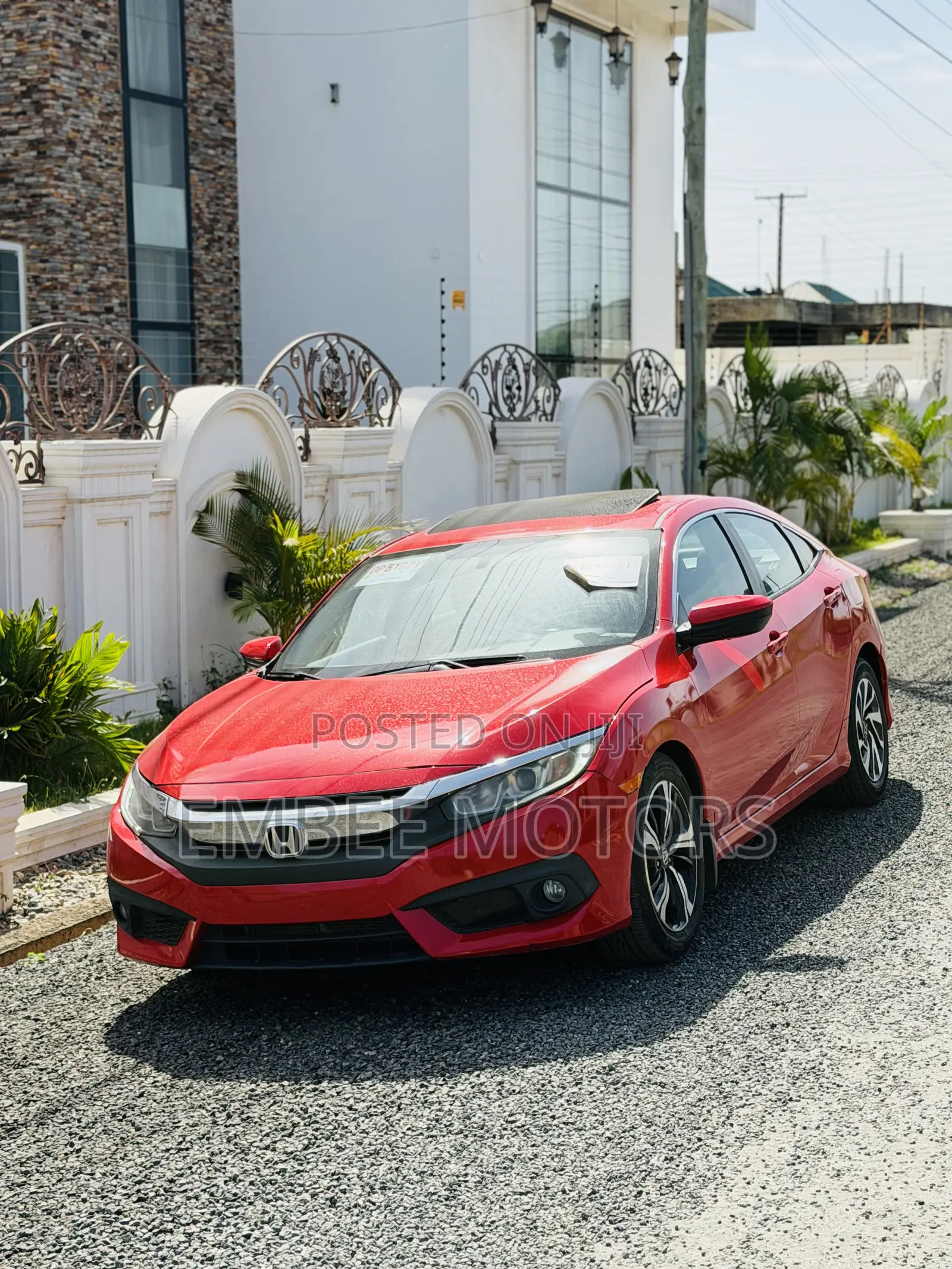 Honda Civic EX 4dr Sedan (2.0L 4cyl) 2017 Red