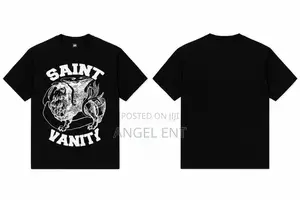 Saint Vanity Tshirts Available as Seen (Location: Kejetia Kumasi)