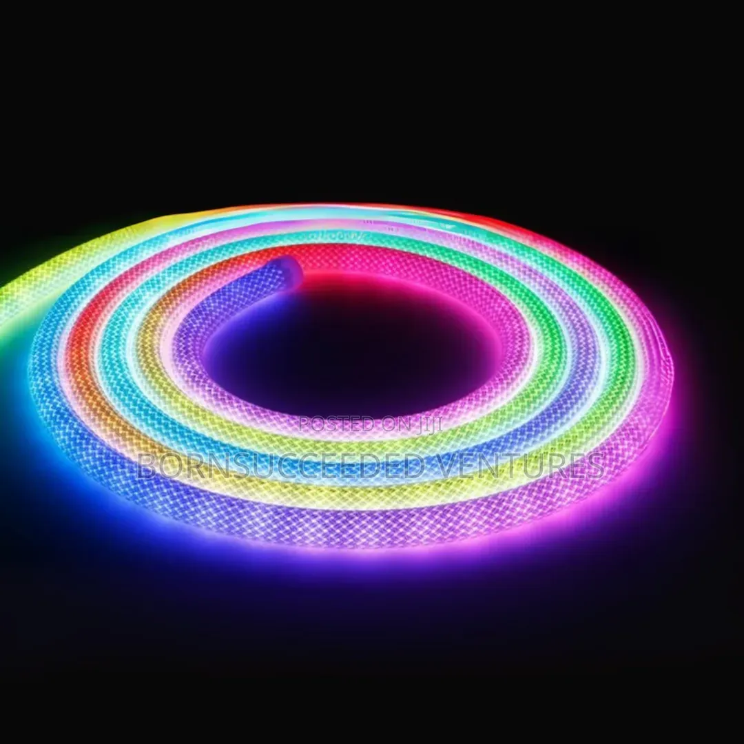 Usb Powered Rgbic Woven Neon Rope Light – 360° Waterproof