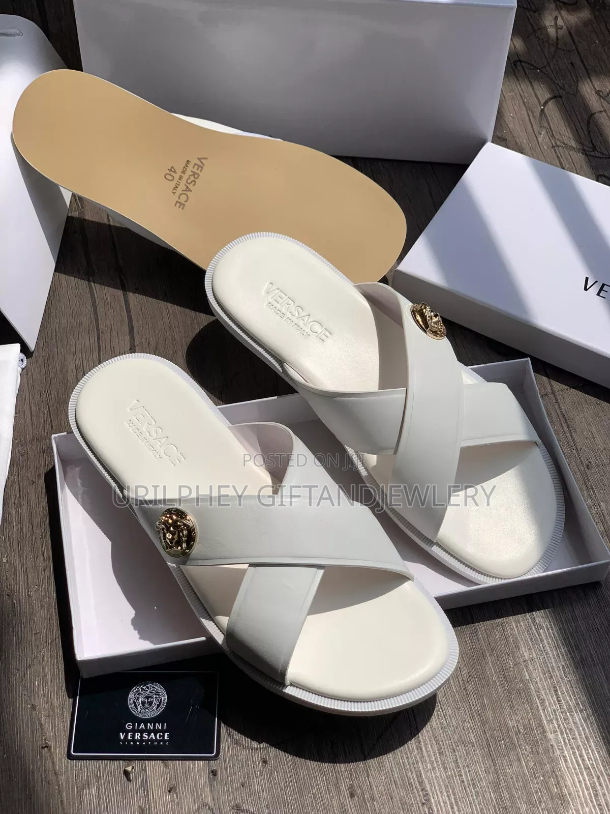 Original Versace Men Slippers