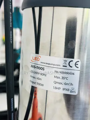 Leo 1.5hp Stainless Submersible Pump for Clean or Slightly Dirty Water
