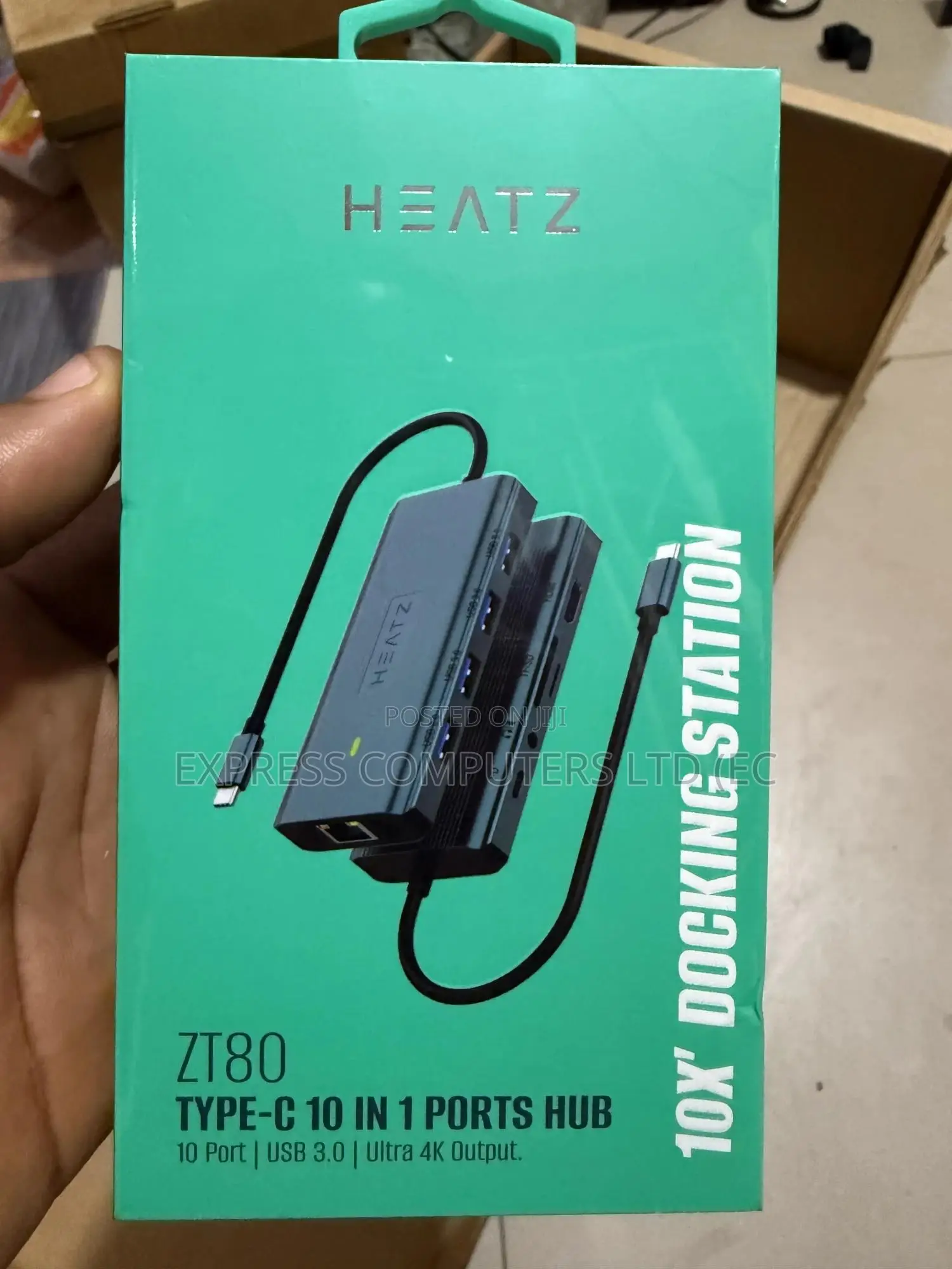 Heatz Usb-C Hub (10-in-1. Ultra Output Docking Station Original