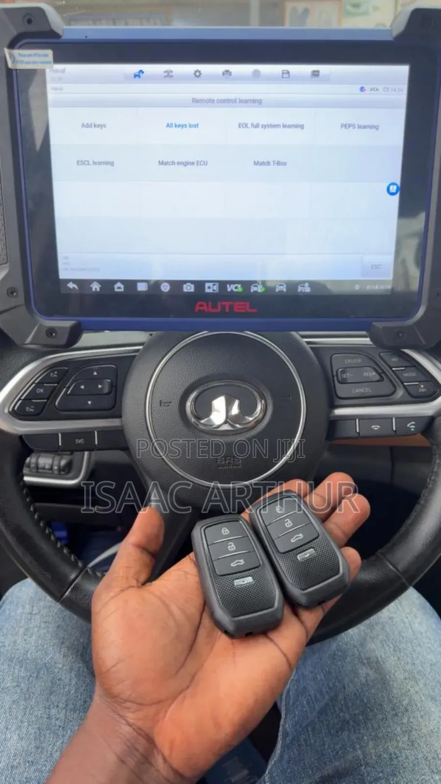 Car Keys and Control Board Programming