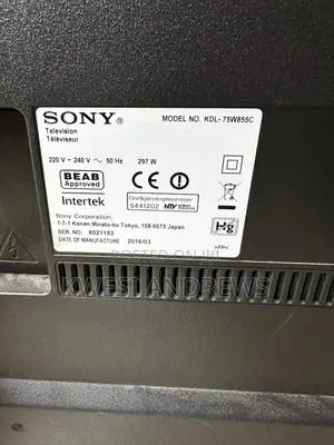 Sony Android 75’Inchs Tv