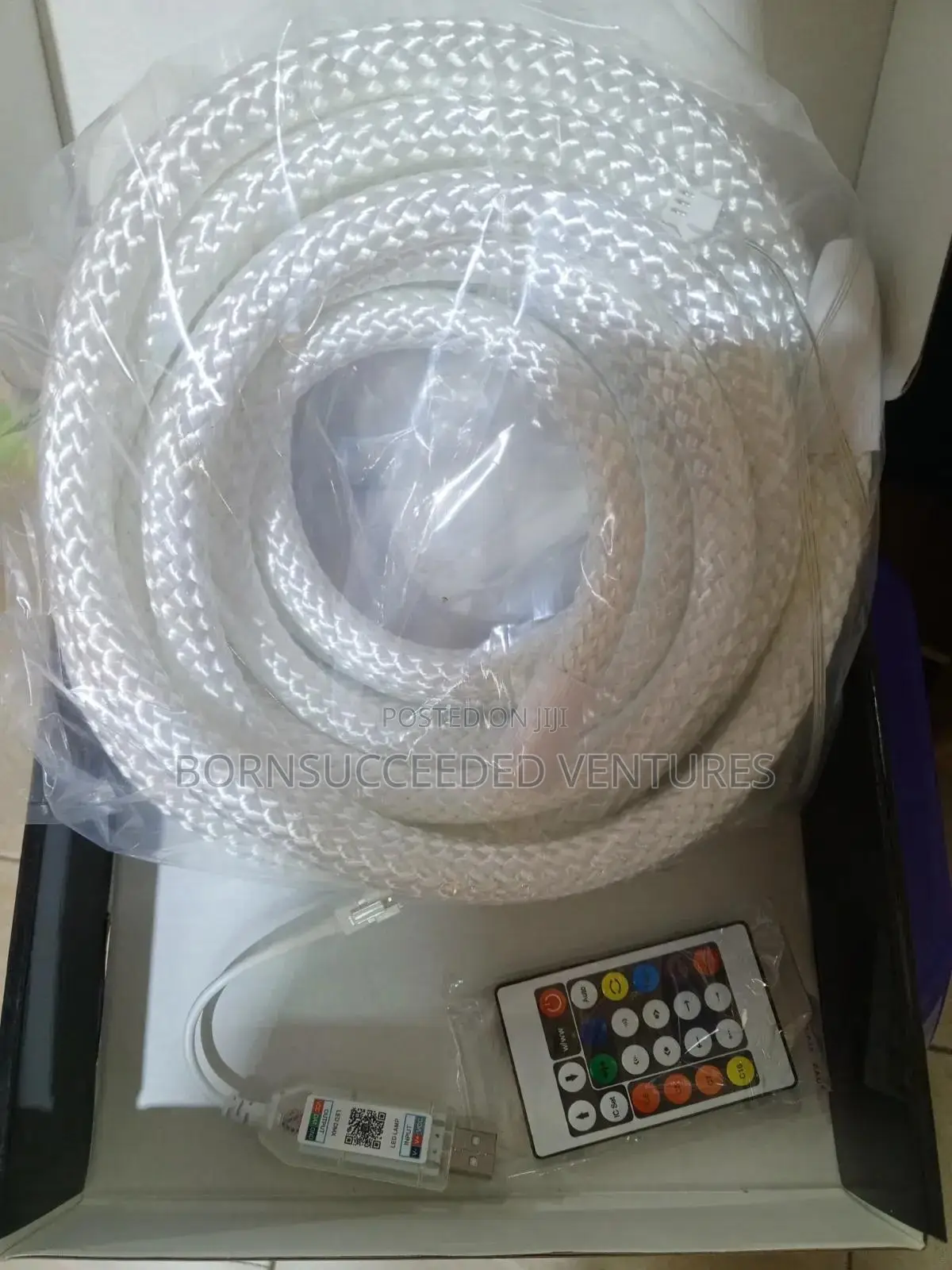 5meter Bluetooth Rgb Braided Neon Led Strip Light Usb 5v Waterproof