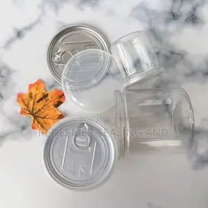 Pet Plastic Jar/Cans With Aluminum Lid