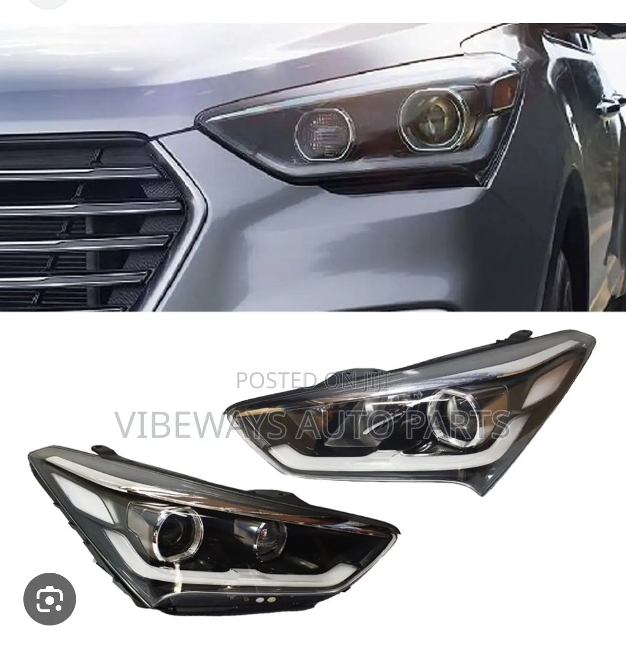 Hyundai Santafe 2014-2017 Korea Type Headlights Charger Left