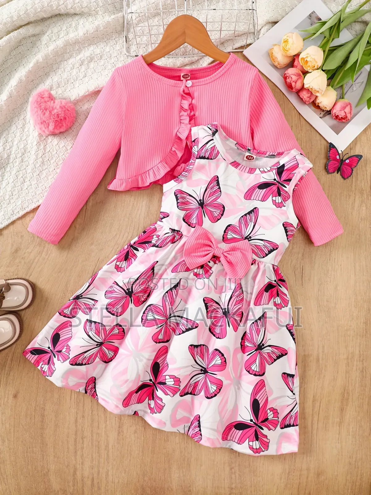 Cute Dress With Coat for 1-5yrs Only