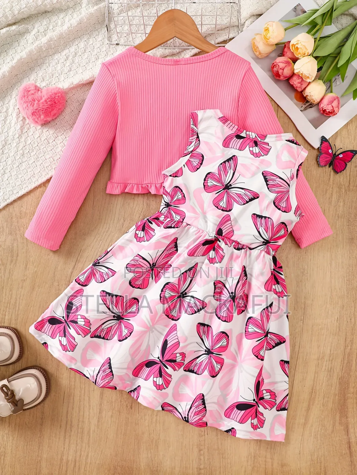 Cute Dress With Coat for 1-5yrs Only
