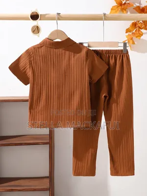 Brown Trousers With Shirt for 1-5yrs