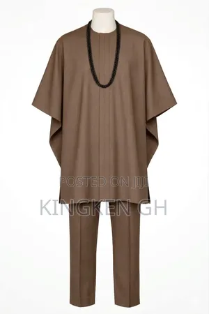 Dansiki Men's Native Wear Olive Color