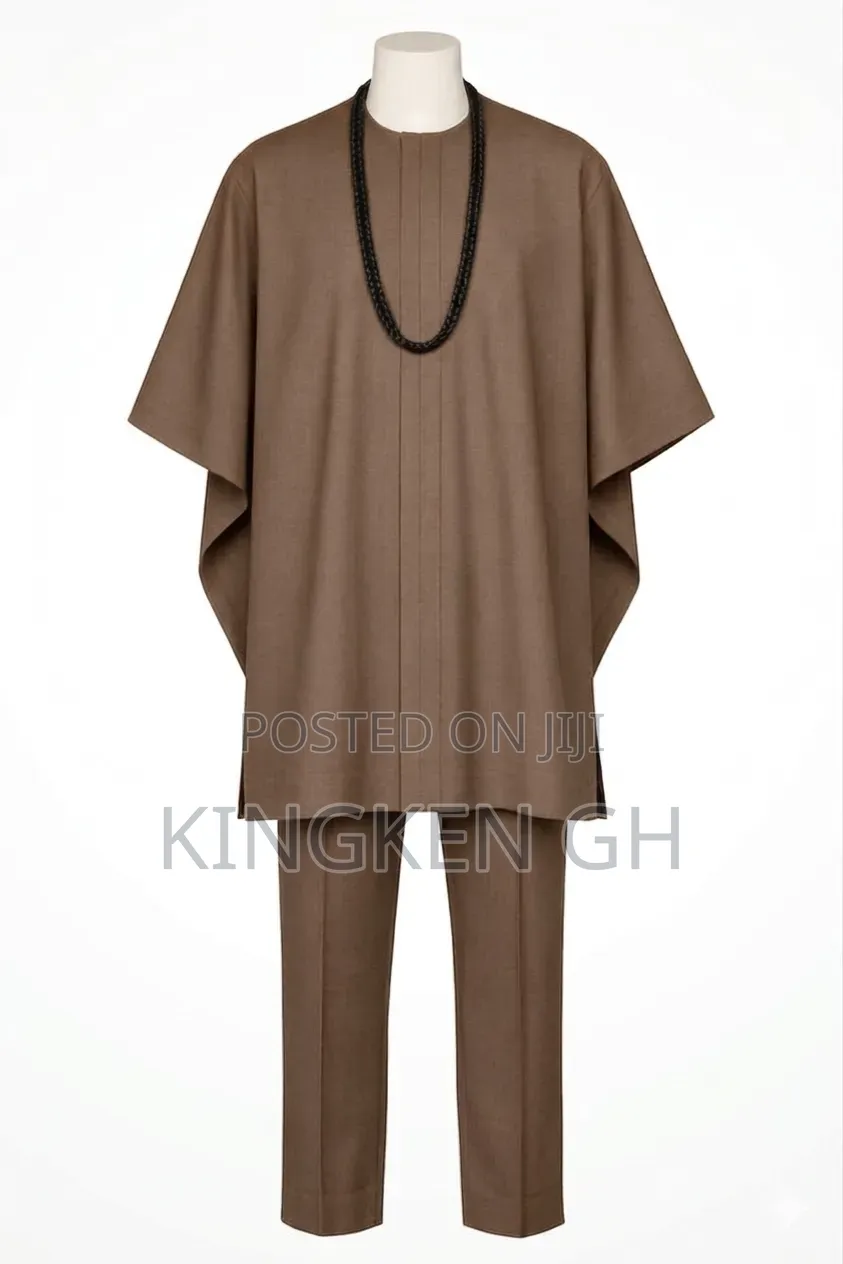 Dansiki Men's Native Wear Olive Color