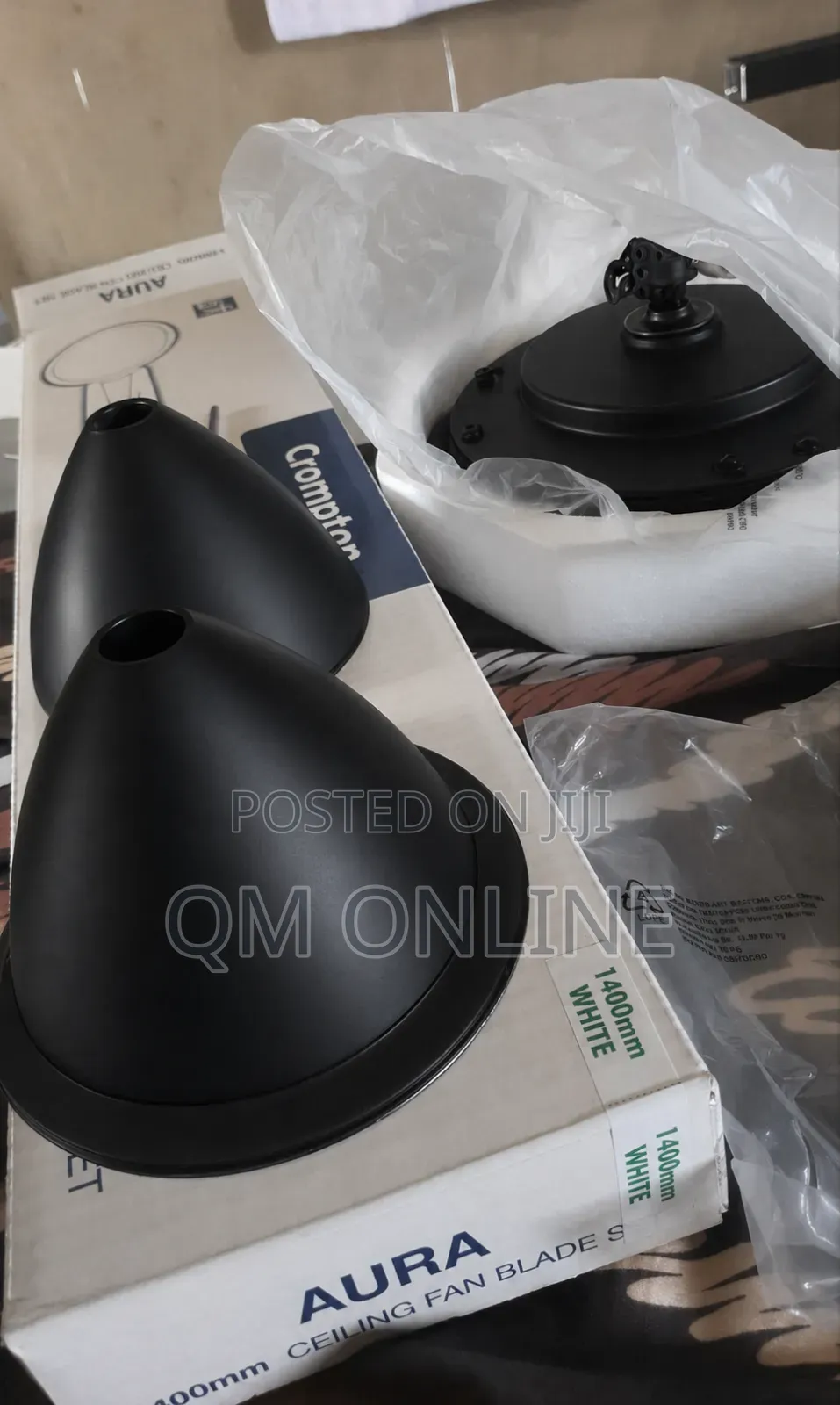 Matte Black Custom Ceiling Fans