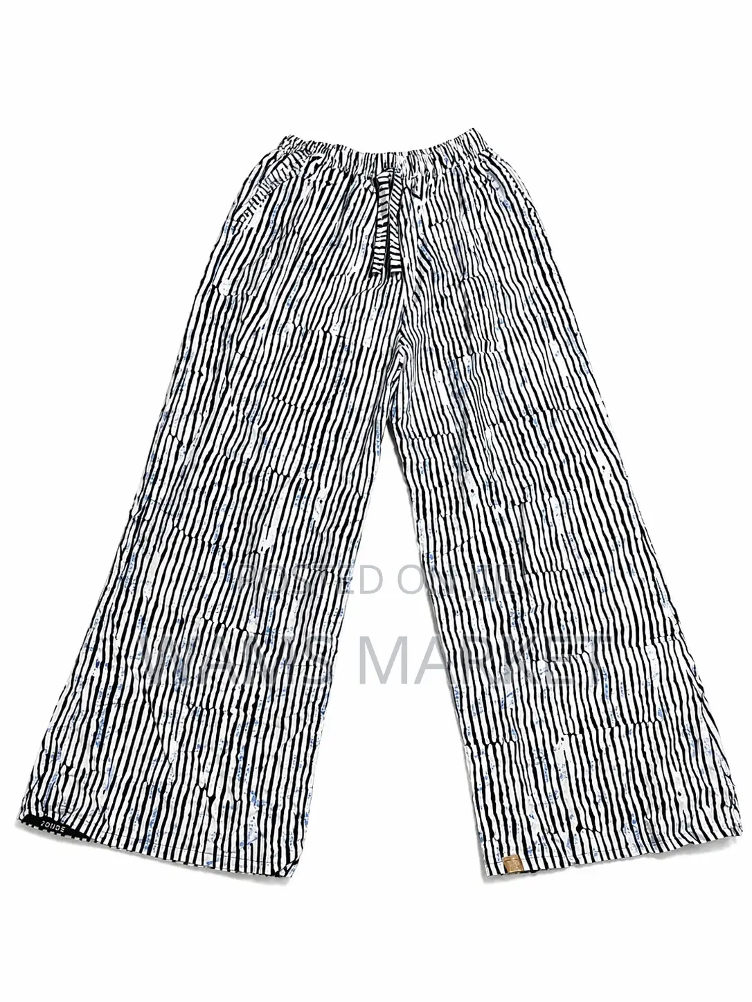 Women's African Print Trousers Wide Leg Multicolor Large