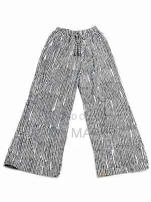 Women's African Print Trousers Wide Leg Multicolor Large