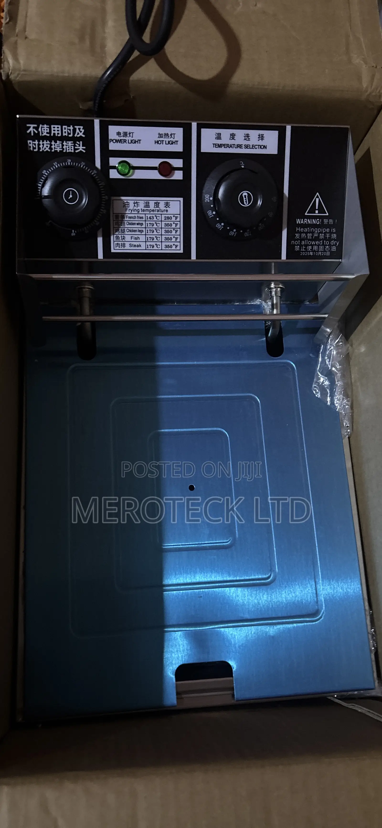 10l Single Electric Deep Commercial Fryer With Timer