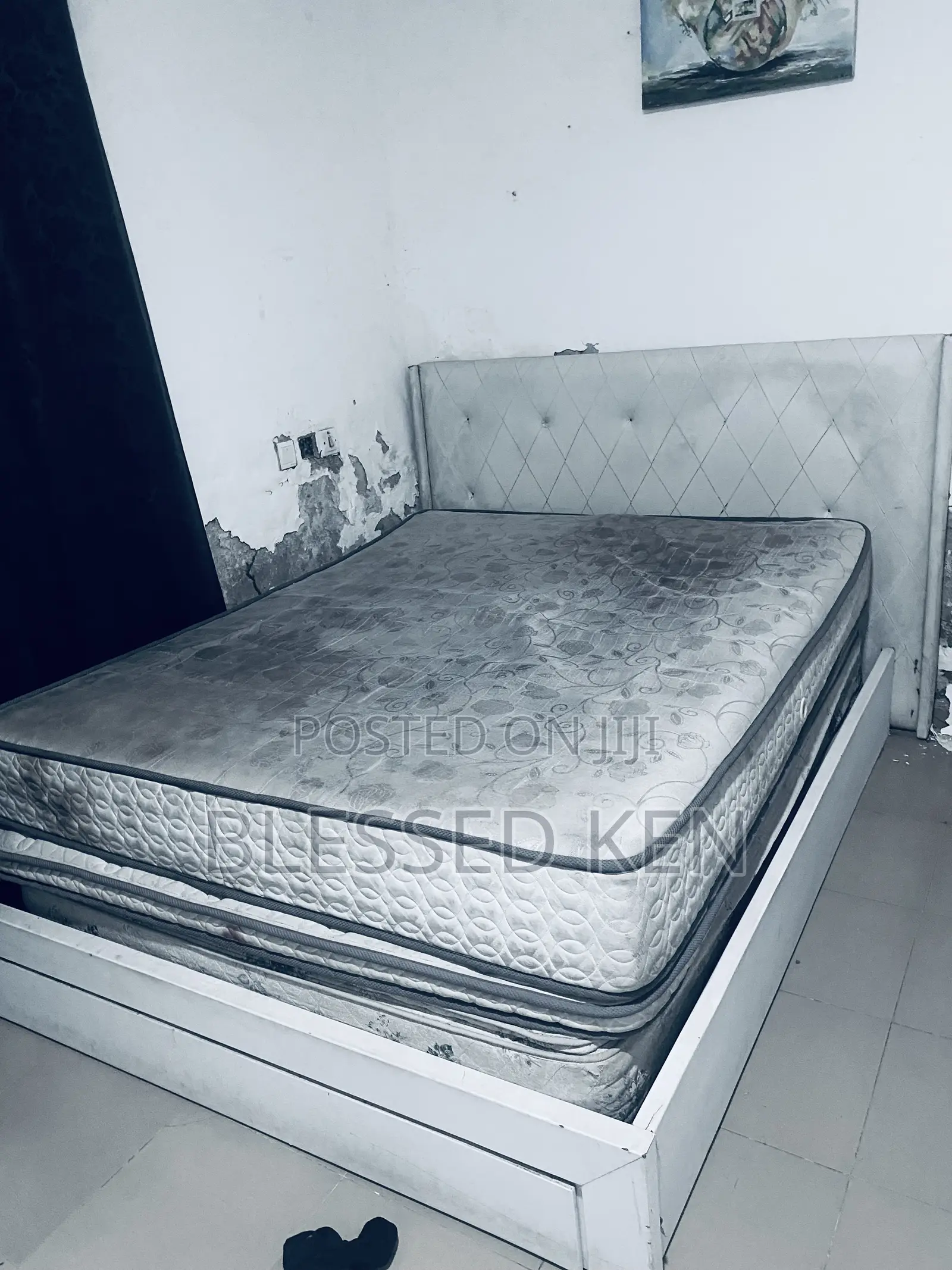 2 Beds and Frame With Side Drawer Going for Fala Price