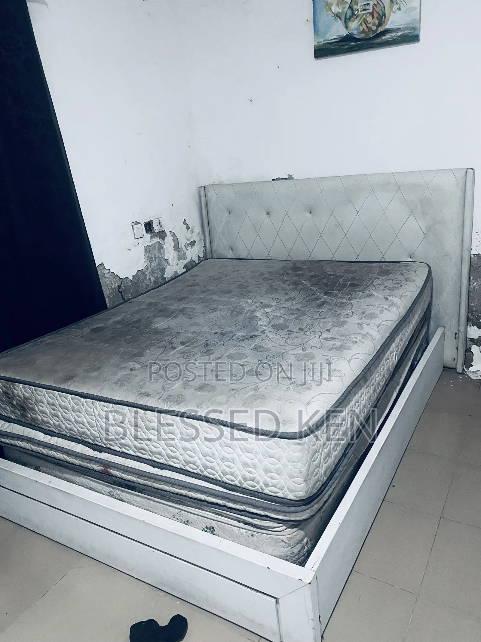 2 Beds and Frame With Side Drawer Going for Fala Price