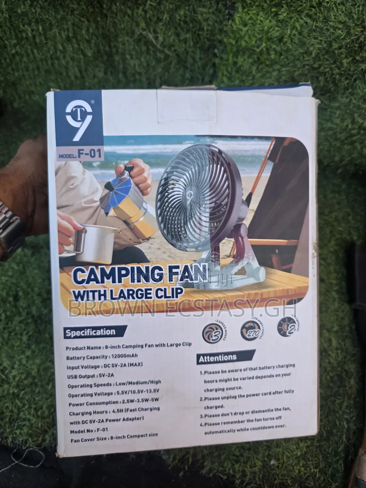 T9 F01 Rechargeable Desktop Fan