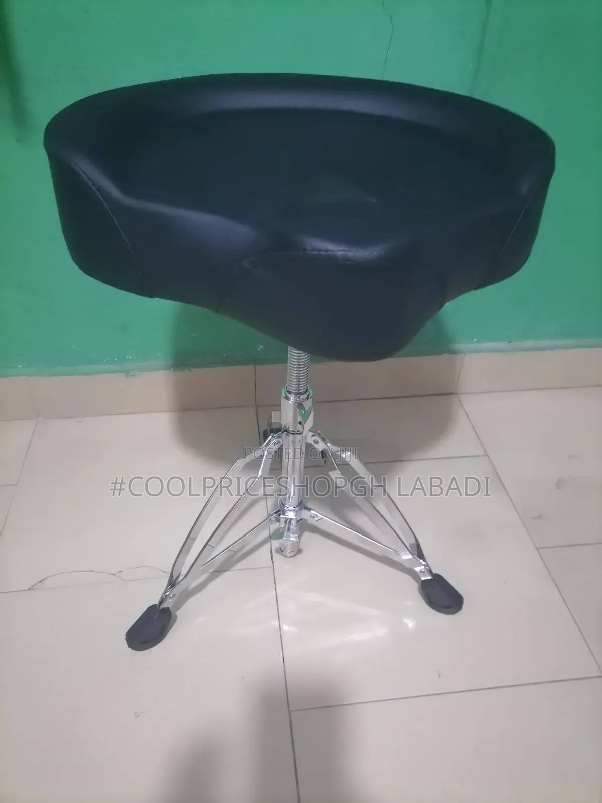 Drum Stool Saddle Throne Double Braced Tripod Base