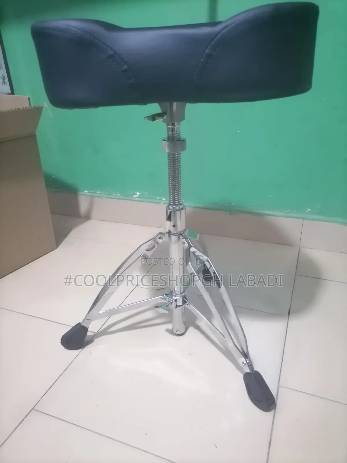 Drum Stool Saddle Throne Double Braced Tripod Base