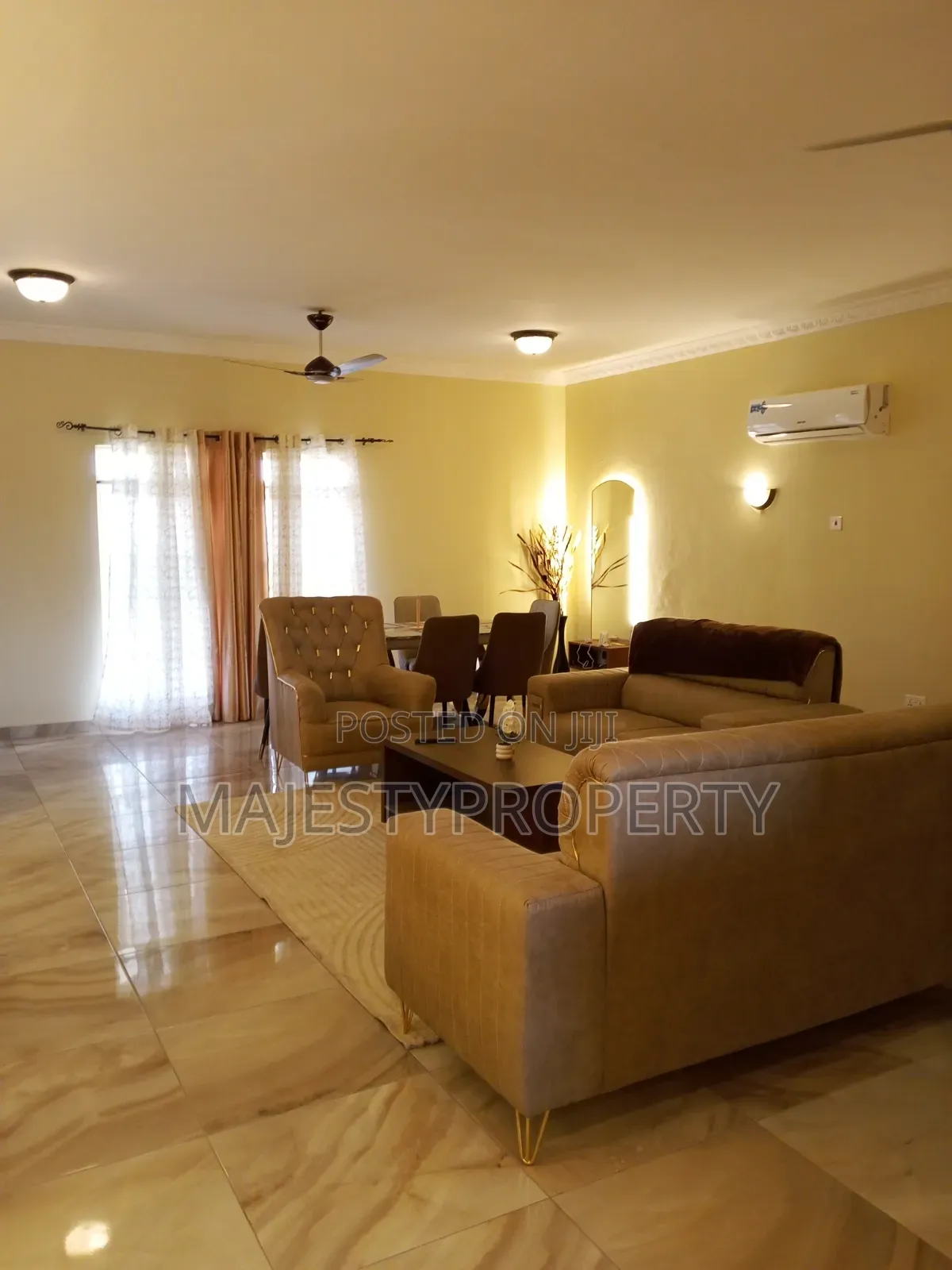Fully Furnished Airbnb 3bedrooms Apartment for Rent at Spintex