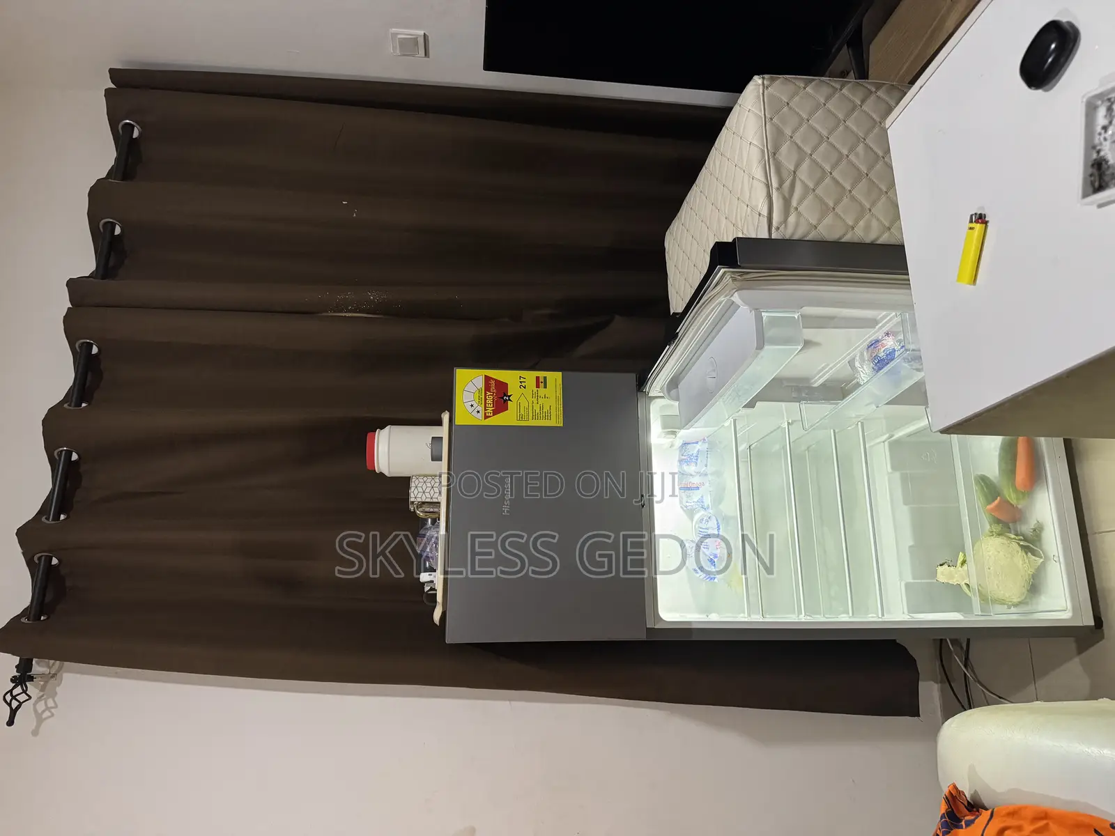 Hisense Fridge With Water Dispenser Almost New