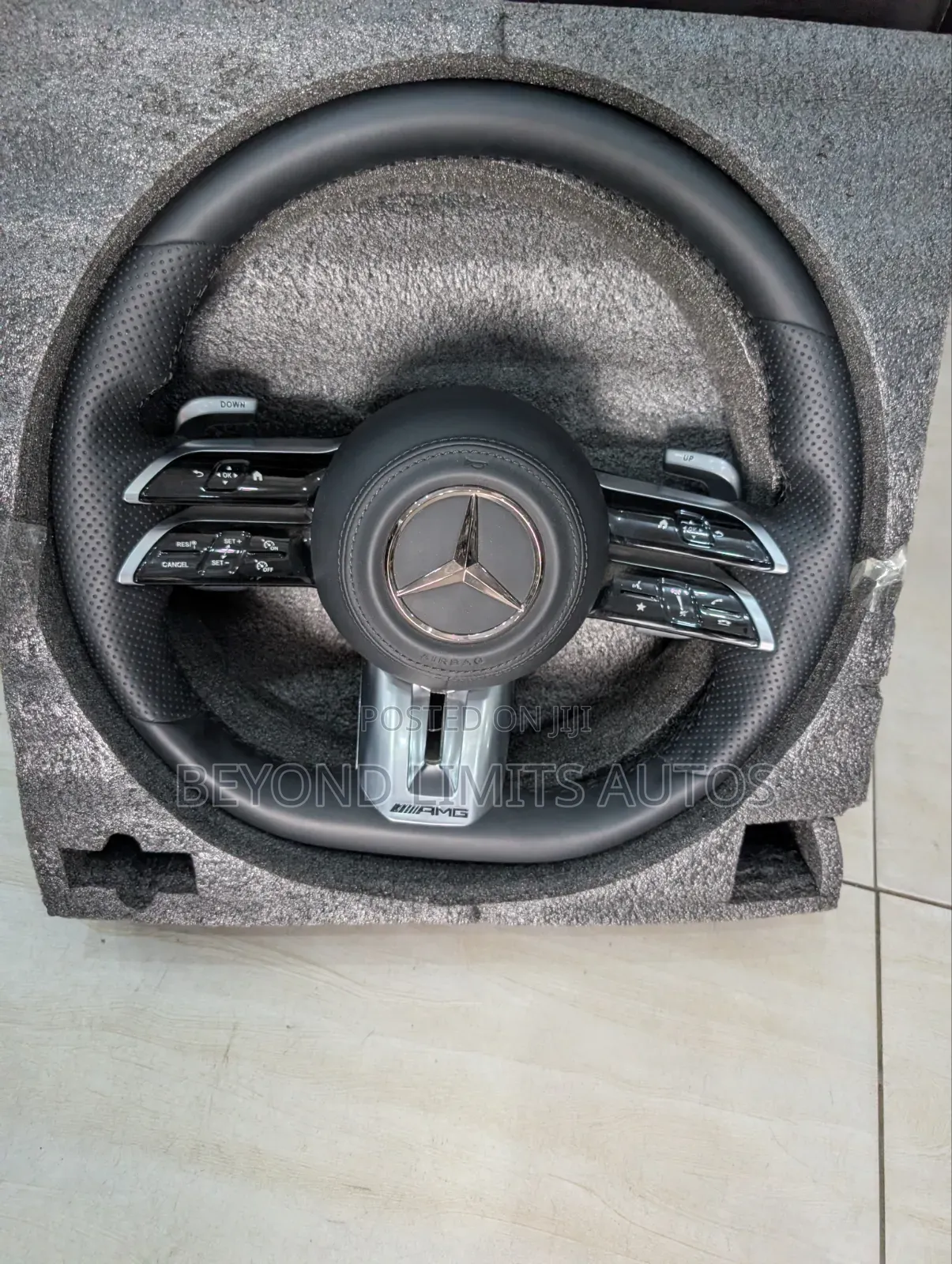 Mercedes Benz C300/ E Class Black Carbon Fiber Upgrade Steering Wheel