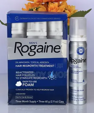 Original Rogaine Minoxidil Foam for Men - Usa Version - 5% Minoxidil