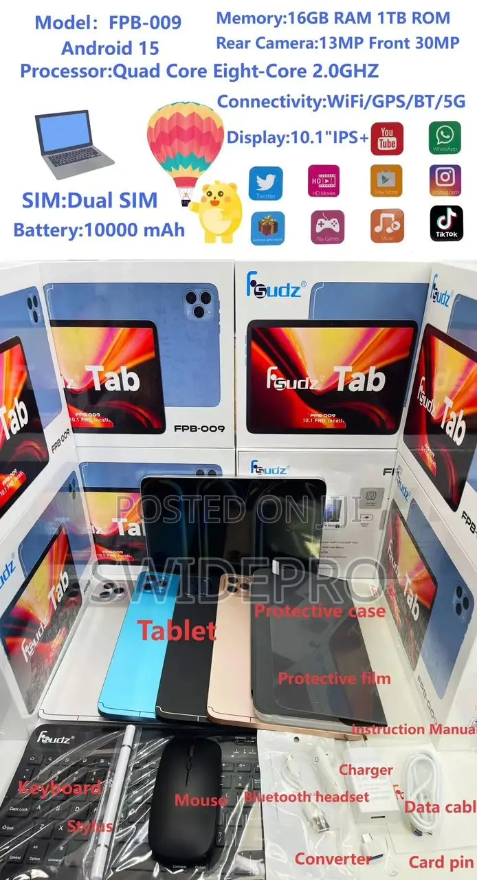 New Tablet 1 TB Black