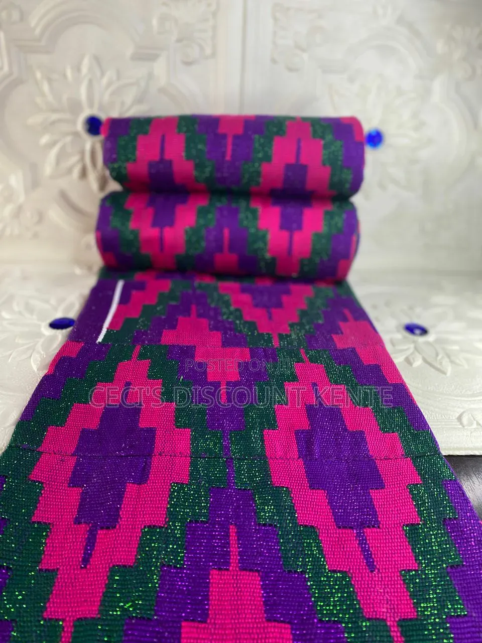 Stunning Handwoven Asante Bonwire Kente Perfect for Weddings