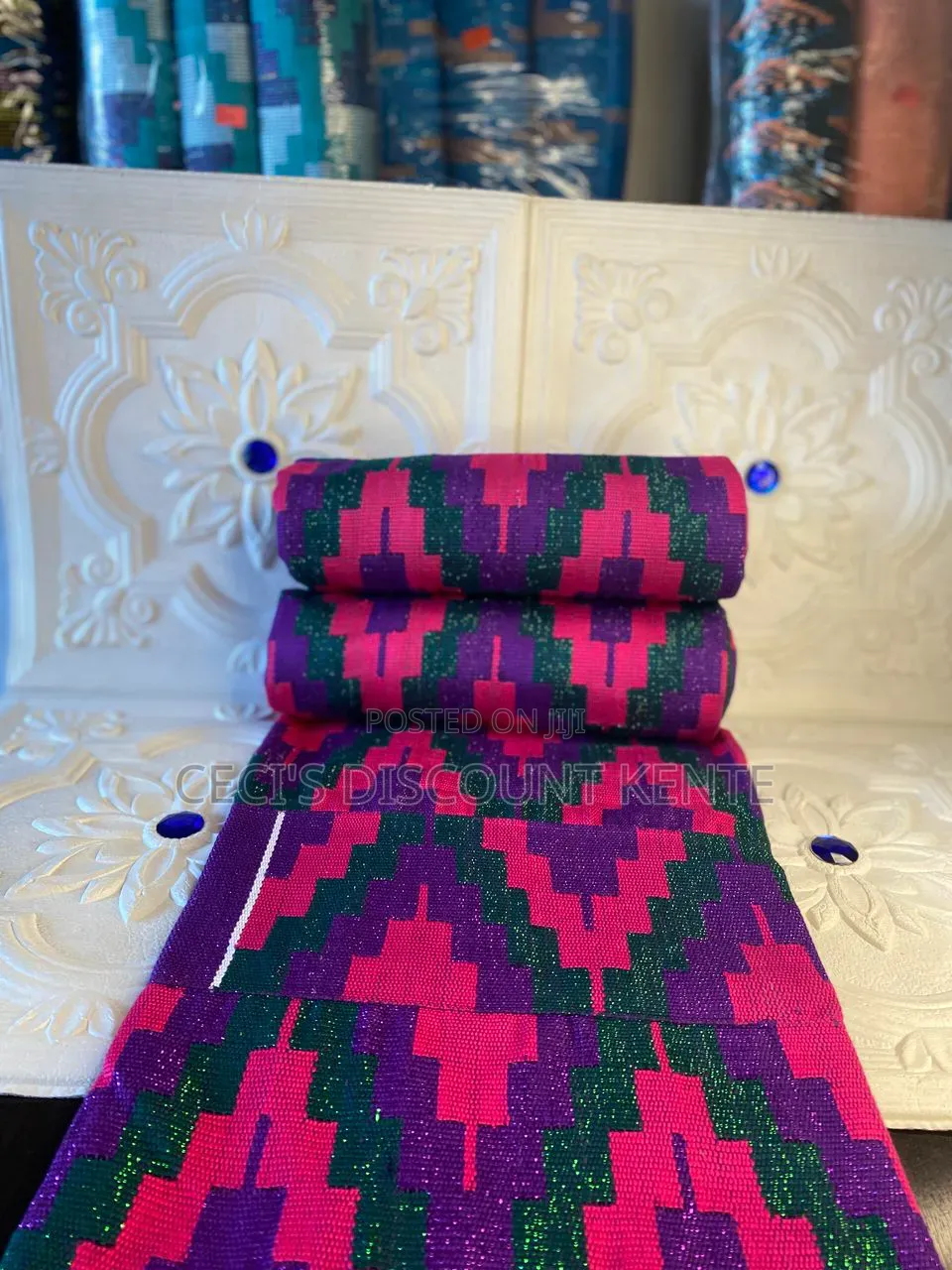 Stunning Handwoven Asante Bonwire Kente Perfect for Weddings