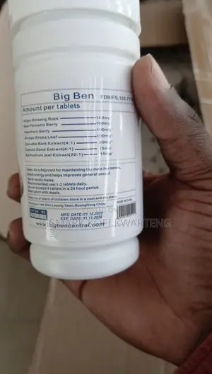 Big Ben Men's Health Tablets - 60 Tablets