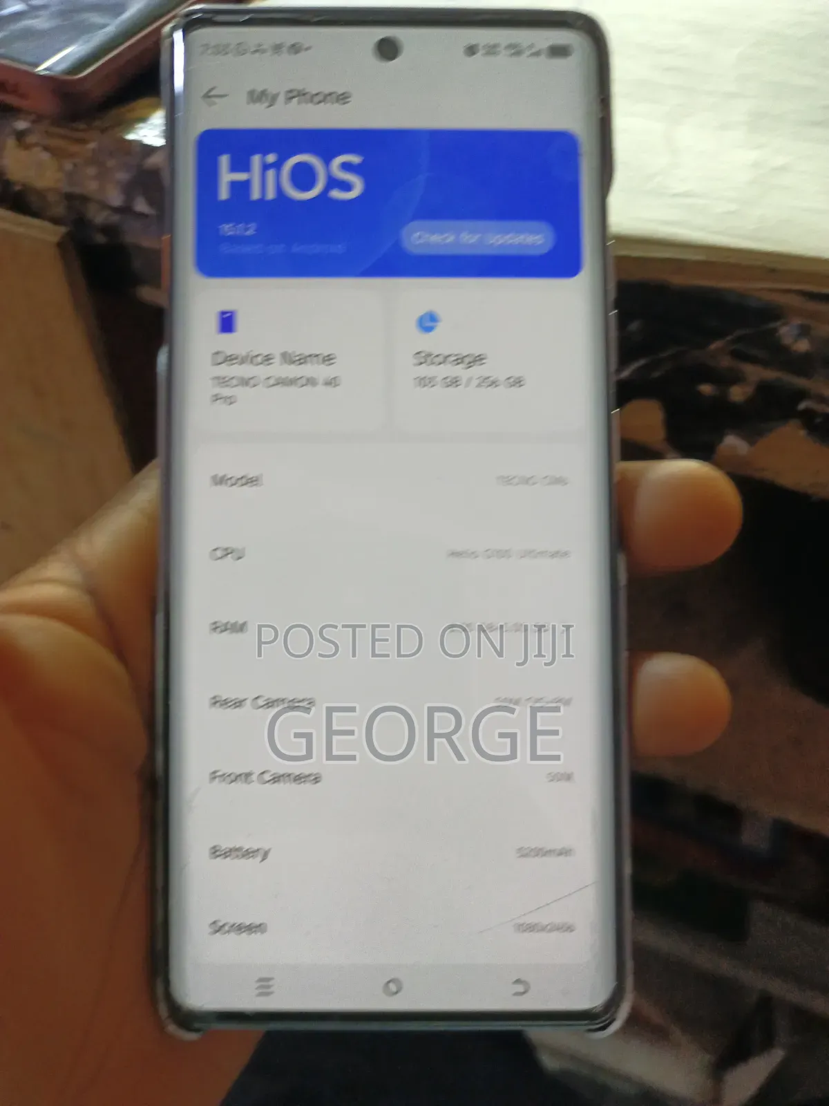 Tecno Camon 40 Pro 4G 256 GB Silver