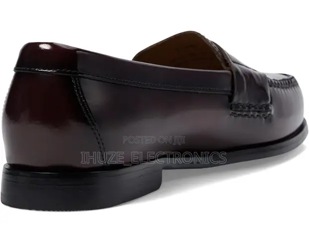 Johnston Murphy Hayes Burgundy Leather Penny Loafers (Size  display picture 1
