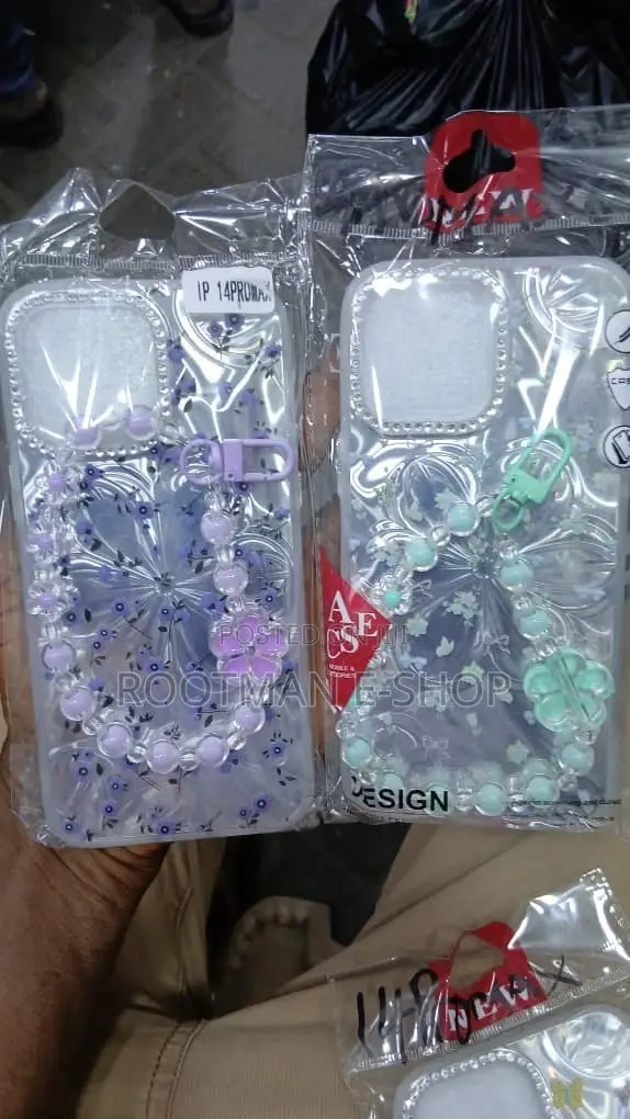 Trendy Beaded iPhone Cases With Charm – Cute Stylish (13–17 Pro Max)