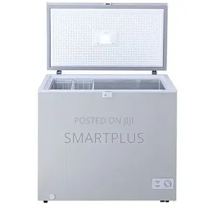 The Lg Is a Compact Modern Silver Finish 190-Liter Chest Freezer.