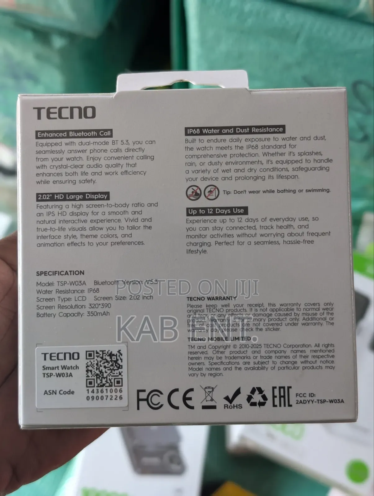 Tecno Watch 3 Active