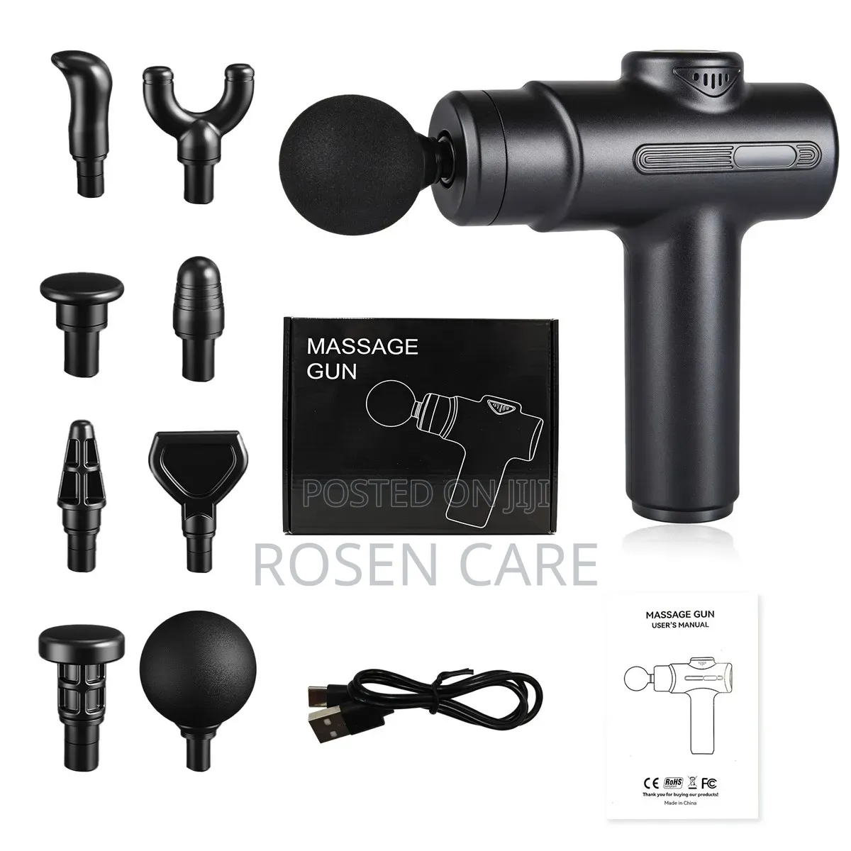 Advanced Quality Fascia Massage Gun Massager Massaging 8 Heads