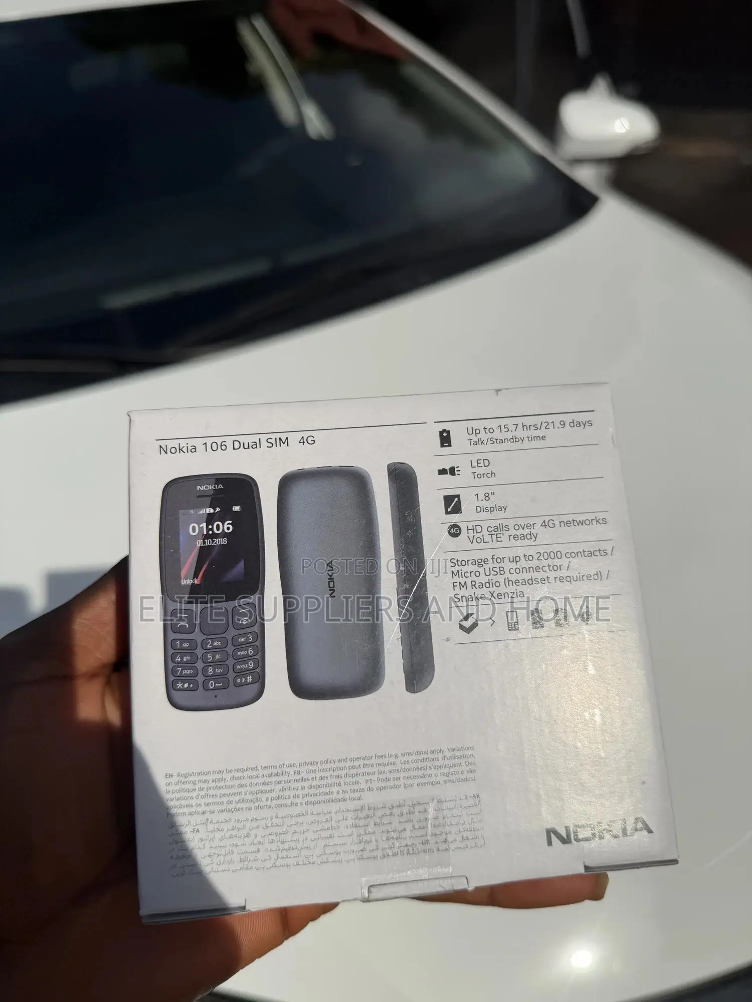 New Nokia 106 Black