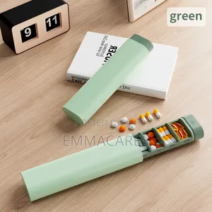 Portable 7 Compartment Pill and Medication Storage Box