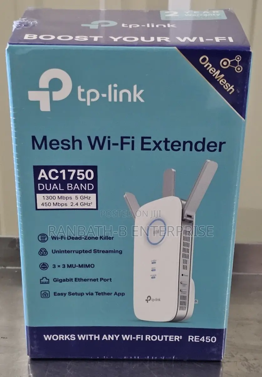 Tp-Link Mesh Wi-Fi Range Extender Ac1750 (Re450)