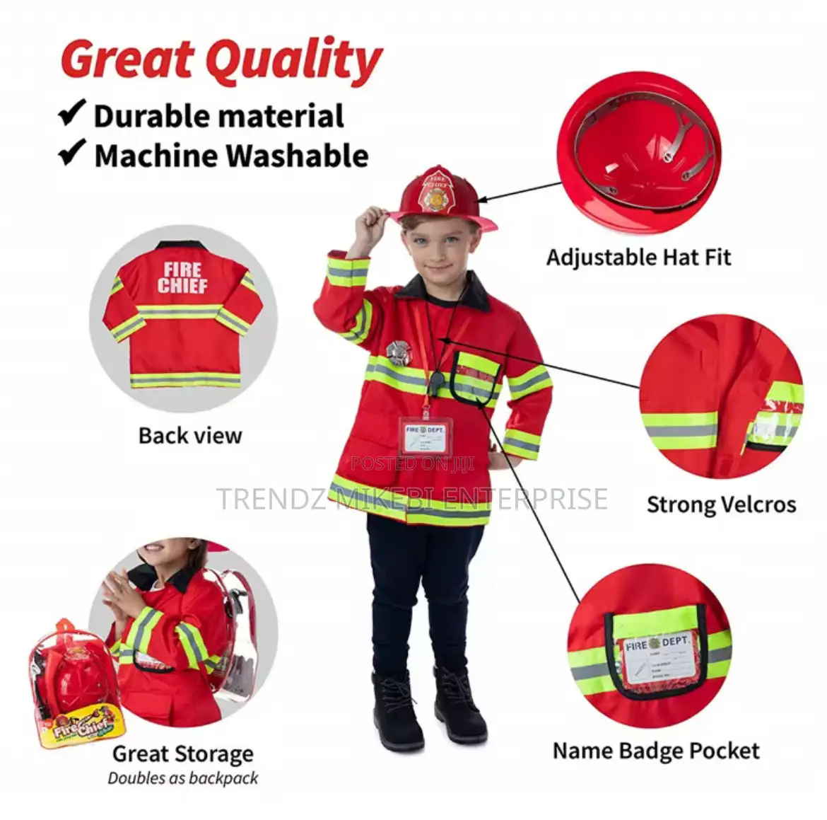 Fire Fighter Career Day Costume