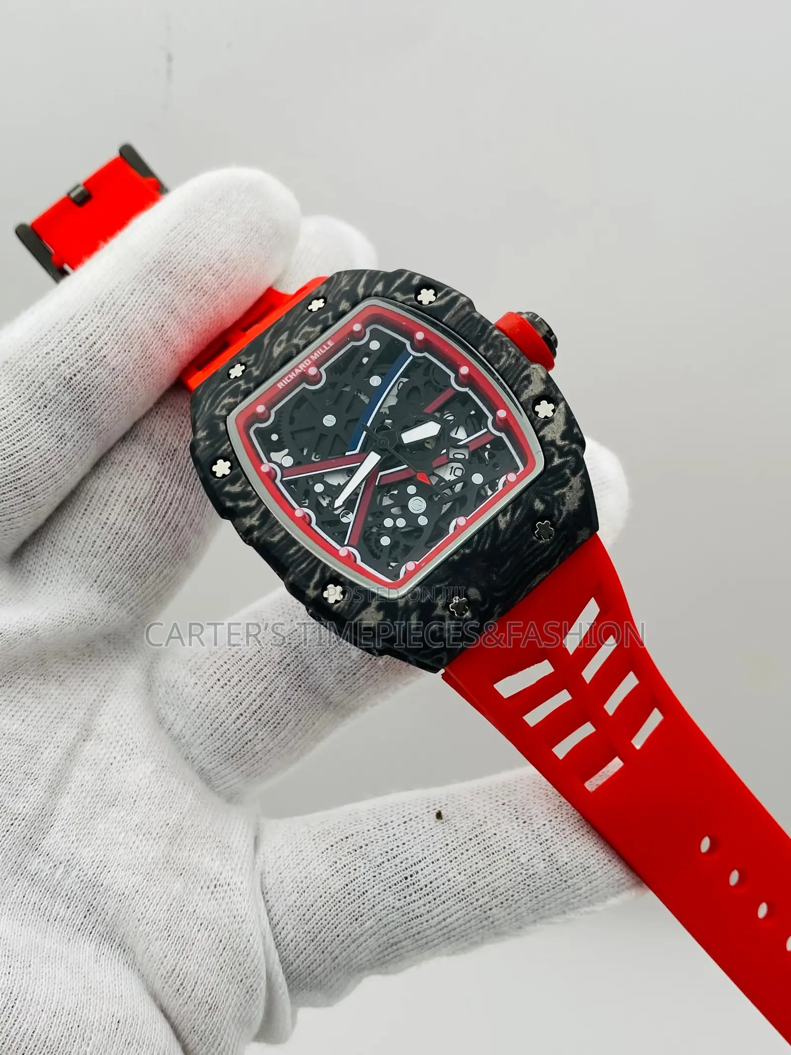 Richard Mille Wrist Rubber Strap Watch